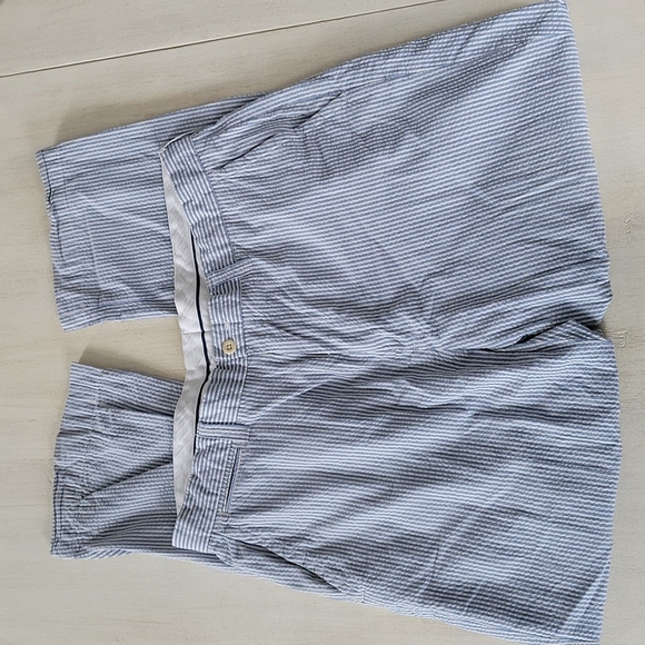 Polo Ralph Lauren Other - Polo Ralph Lauren blue white pin stripe textured straight leg slacks sz 36/30
